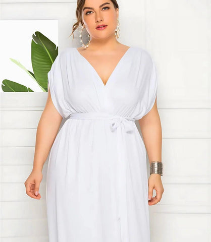 Vestido Longo Plus Size Elegante para Madrinhas e Formandas | Cloe Vestido Longo Plus Size Elegante para Madrinhas e Formandas | Cloe
