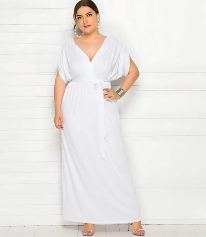 Vestido Longo Plus Size Elegante para Madrinhas e Formandas | Cloe Vestido Longo Plus Size Elegante para Madrinhas e Formandas | Cloe