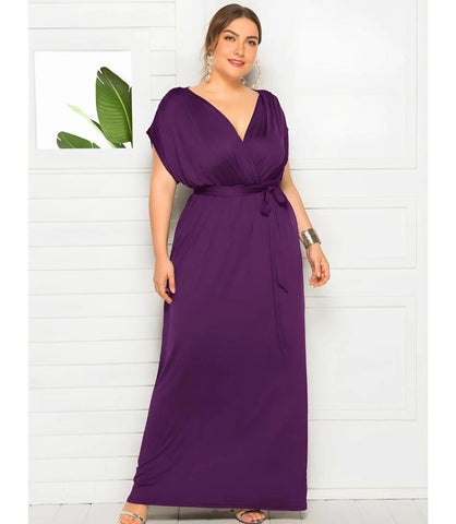 Vestido Longo Plus Size Elegante para Madrinhas e Formandas | Cloe Vestido Longo Plus Size Elegante para Madrinhas e Formandas | Cloe