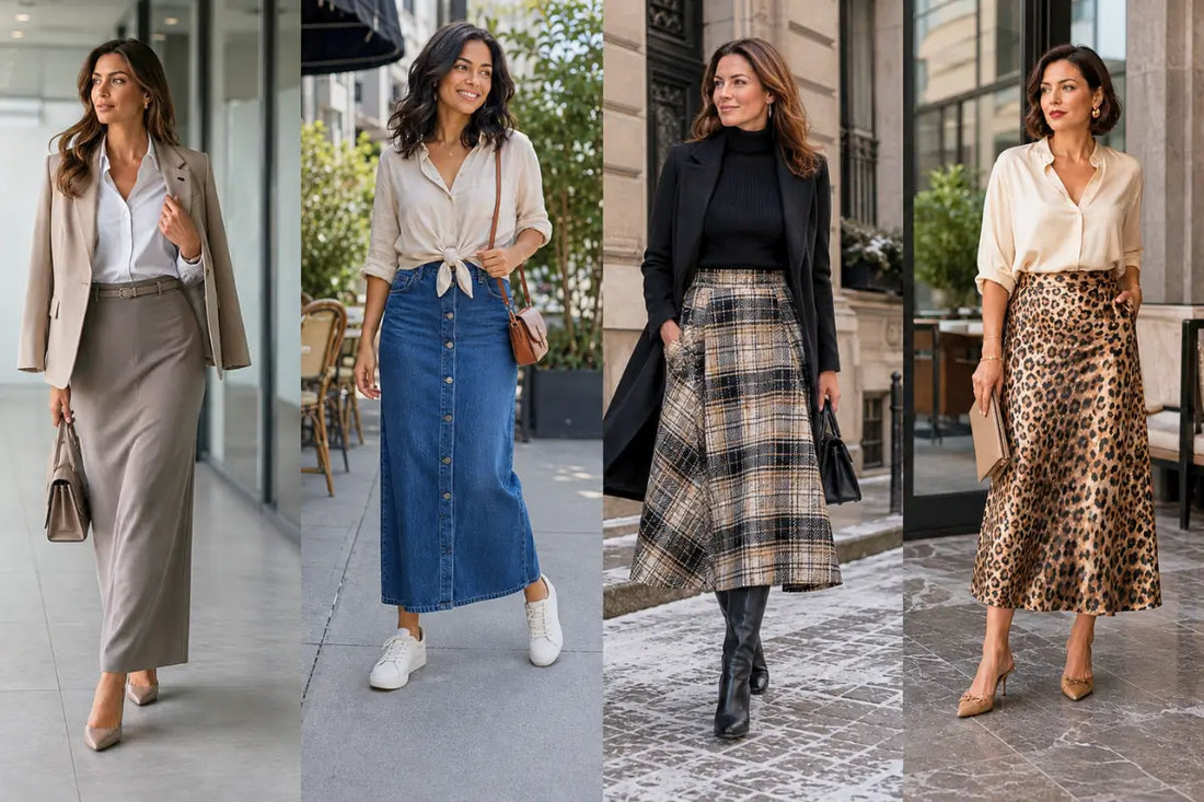 Looks com saia longa
