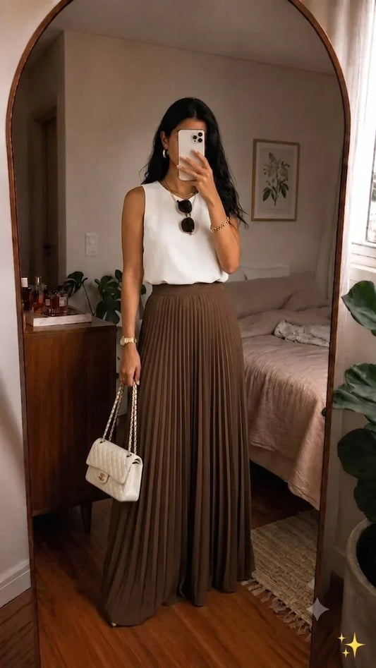 Saia longa nos 7 estilos universais para transformar seus looks