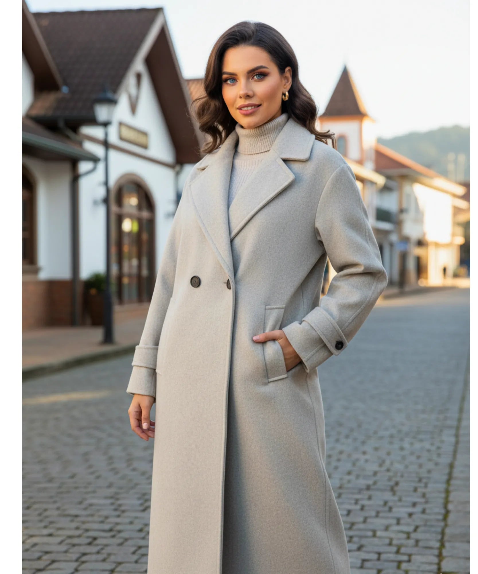 Sobretudo Feminino para o Inverno | Elegância com Frete Grátis – Anellimn