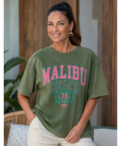 Camiseta Feminina Oversized Estampada Casual | Thilde