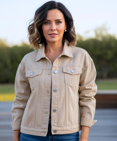 Comprar Jaqueta Jeans Feminina Oversized Denim Premium corte moderno durável casual barato ZARA