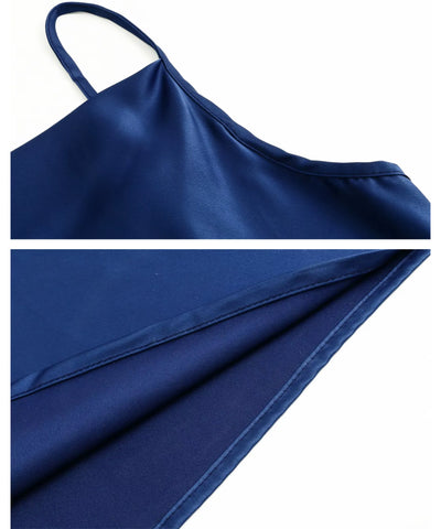 Regata Feminina Cetim Alça Fina Elegante Social Casual | Deb