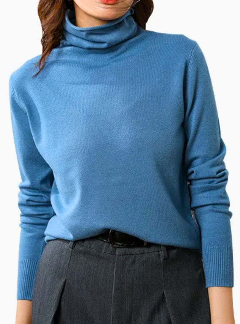Anellimn comprar blusa grossa básica feminina barato preço blusa feminina de frio blusa de inverno de lã com gola