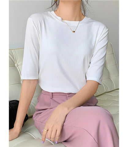 Blusa Feminina Básica Manga 3/4 Modal | Nora