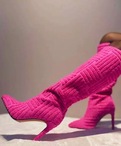 Bota Feminina Salto Fino Cano Médio | Moures