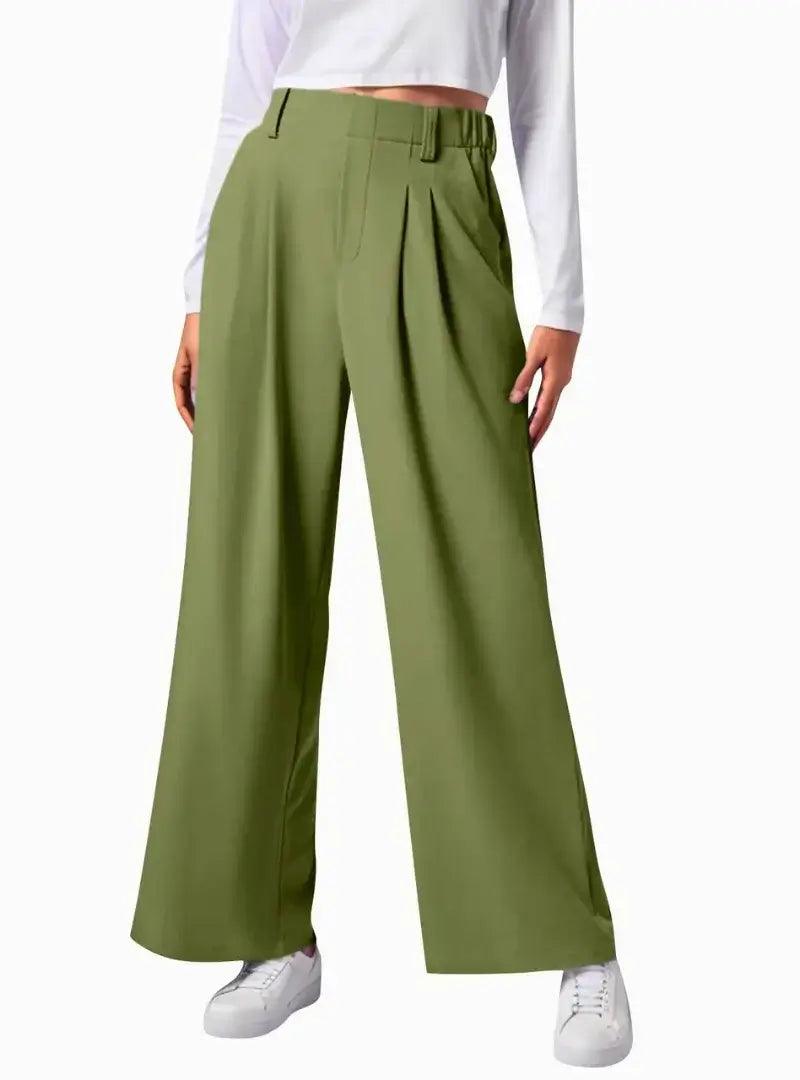 Calça Social Feminina Pantalona |Waffle Anellimn