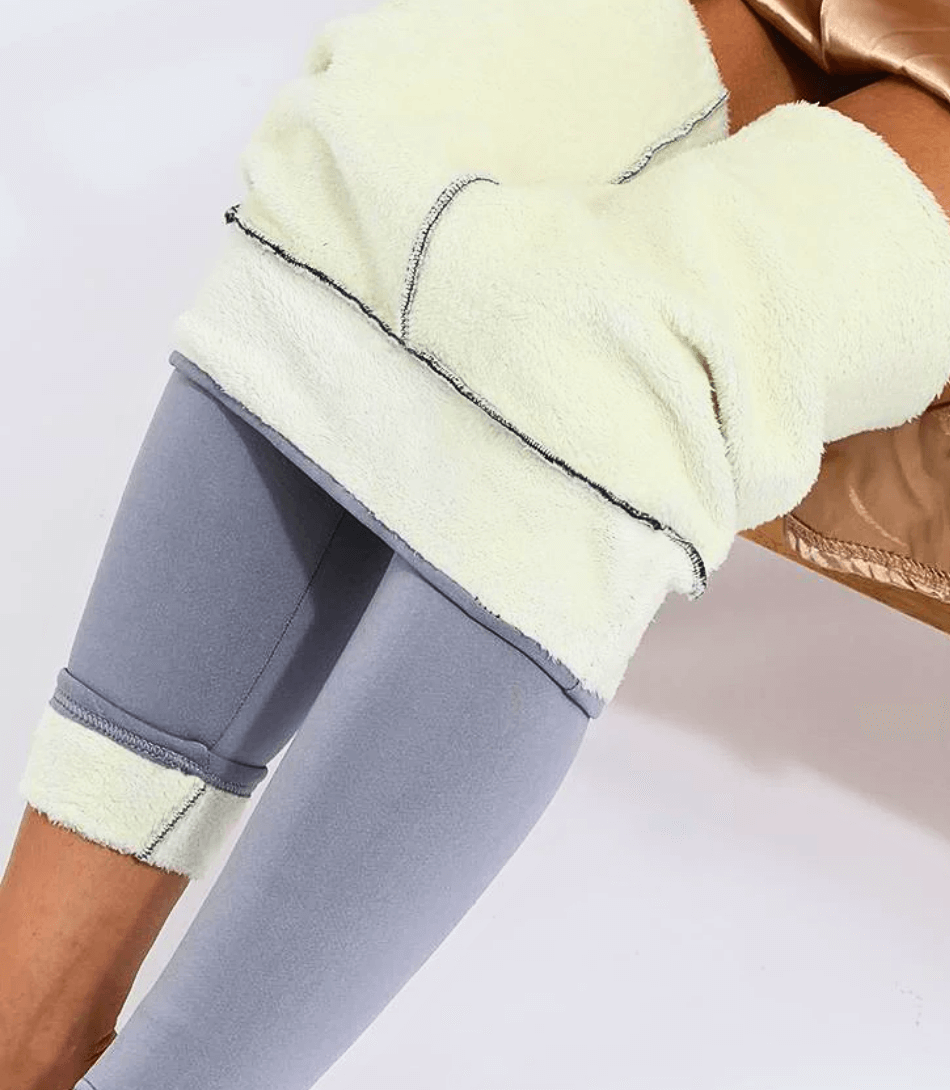 Calça Térmica Feminina Legging de veludo para inverno, cintura alta, ajuste perfeito, ideal para esportes e uso casual.