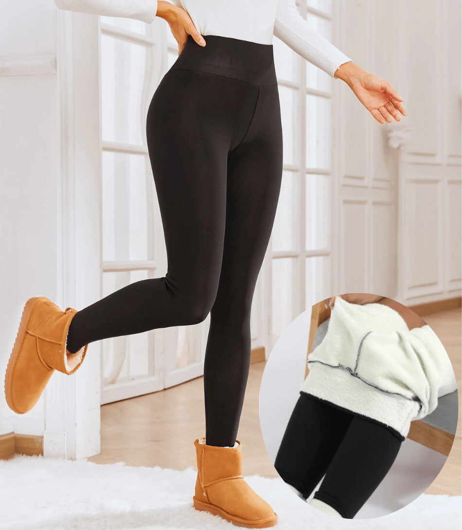 Calça Térmica Feminina Legging de veludo para inverno, cintura alta, ajuste perfeito, ideal para esportes e uso casual.