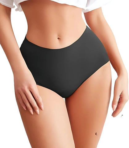 Calcinha modeladora cintura alta com absorção avançada e modelagem confortável, ideal para proteção e ajuste perfeito em todas as ocasiões.