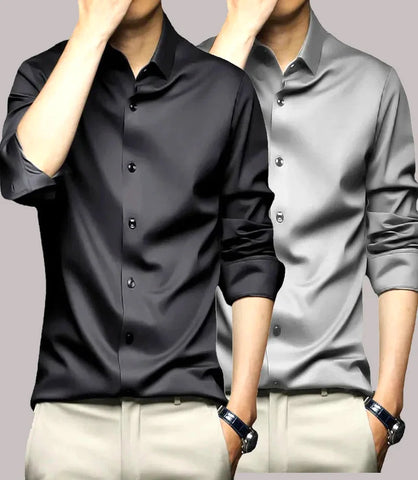Camisa Social Masculina Manga Longa Slim Fit | Pietro