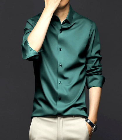 Camisa Social Masculina Manga Longa Slim Fit | Pietro
