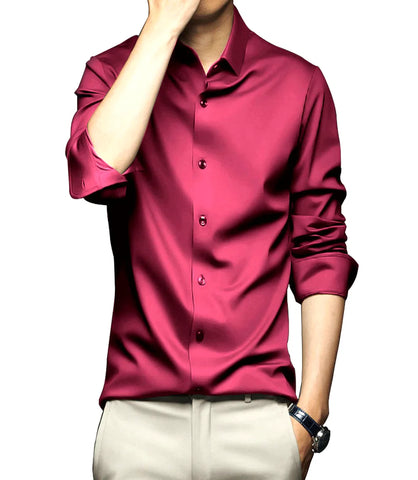 Camisa Social Masculina Manga Longa Slim Fit | Pietro