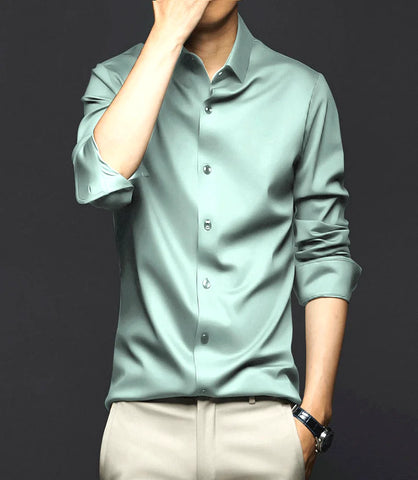 Camisa Social Masculina Manga Longa Slim Fit | Pietro