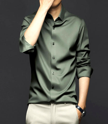 Camisa Social Masculina Manga Longa Slim Fit | Pietro
