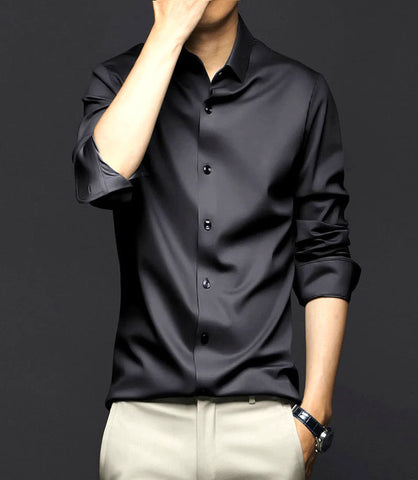 Camisa Social Masculina Manga Longa Slim Fit | Pietro