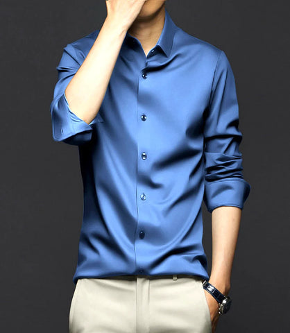 Camisa Social Masculina Manga Longa Slim Fit | Pietro