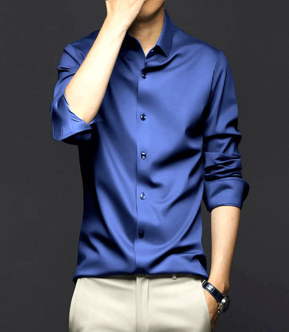 Camisa Social Masculina Manga Longa Slim Fit | Pietro