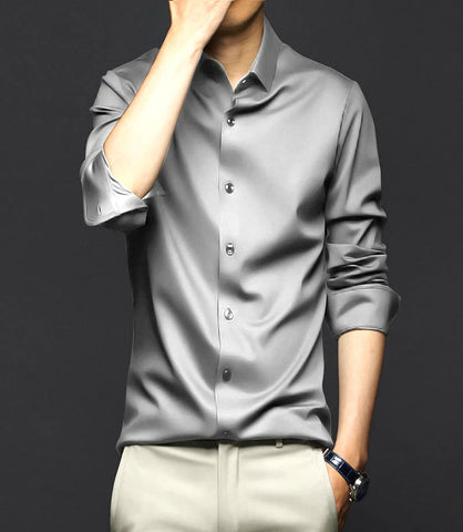 Camisa Social Masculina Manga Longa Slim Fit | Pietro