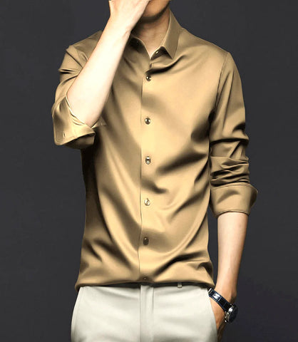 Camisa Social Masculina Manga Longa Slim Fit | Pietro