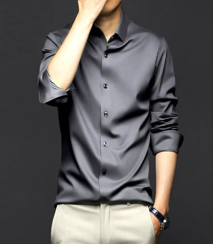 Camisa Social Masculina Manga Longa Slim Fit | Pietro