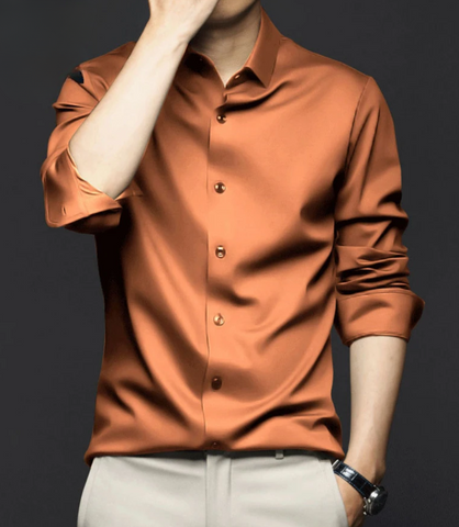 Camisa Social Masculina Manga Longa Slim Fit | Pietro