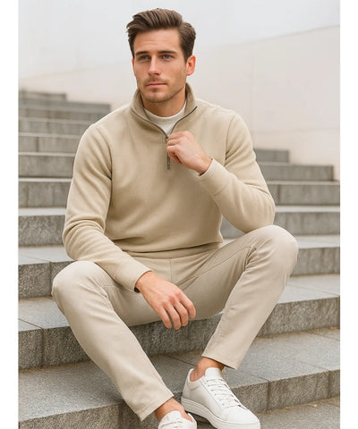 Casaco Térmico Masculino Leve com Zíper Casual | Niamh