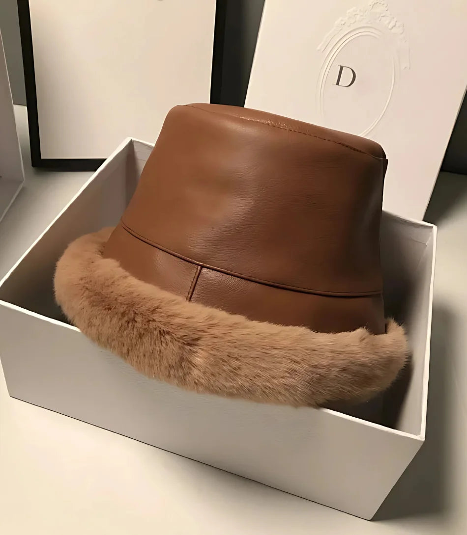 Comprar  Bucket Hat Feminino de Inverno Marrom em promoção - Anellimn