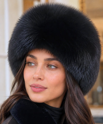 Comprar chapéu de couro feminino com pele sintética estilo russo quente para inverno barata em promoção Anellimn