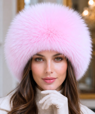 Comprar chapéu de couro feminino com pele sintética estilo russo quente para inverno barata em promoção Anellimn