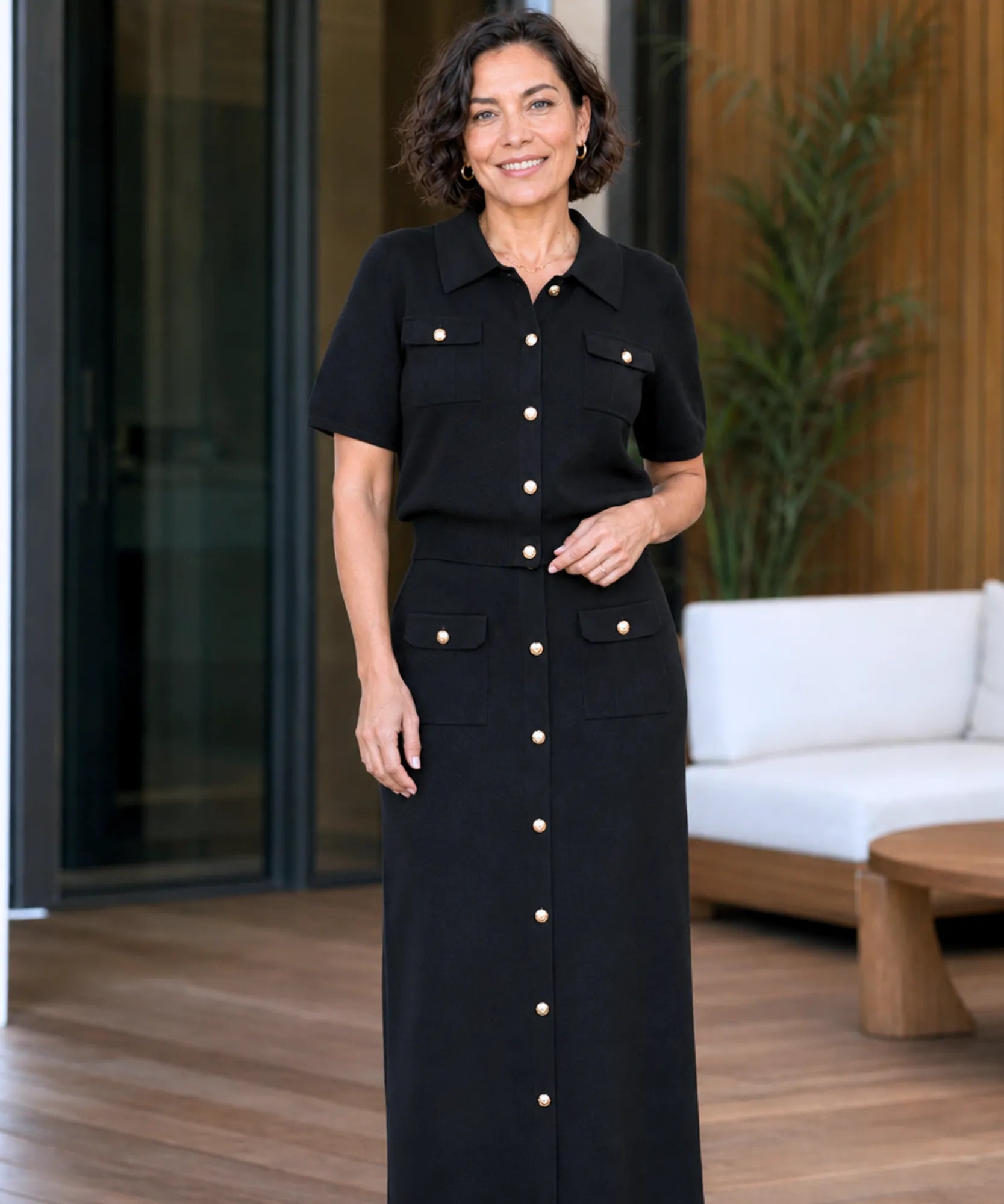 Comprar  Conjunto Tricot Feminino com Saia e Blusa Eleganteem promoção ANELLIMN