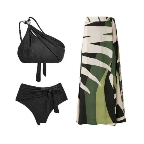 Conjunto Biquini e Saída de Praia elegante e confortável com estampas exclusivas