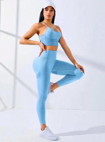 Conjunto Fitness Feminino Academia: Desempenho e Conforto com Tecido Respirável e Alta Elasticidade