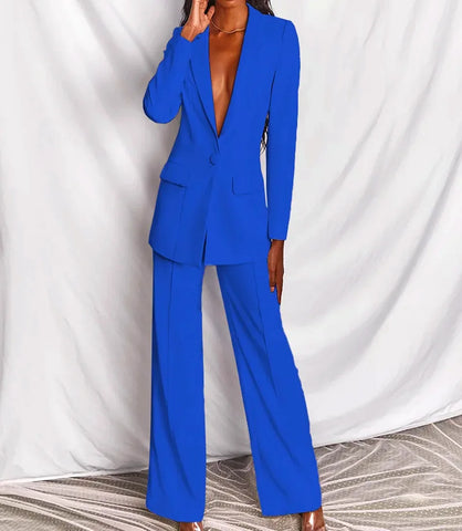 Conjunto Social Feminino de Alfaiataria Blazer e Calça | Lolie