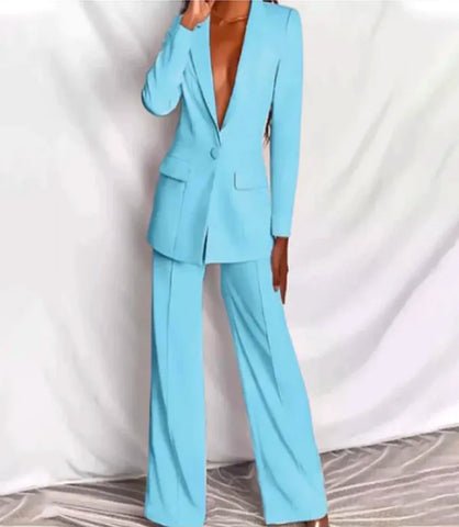 Conjunto Social Feminino de Alfaiataria Blazer e Calça | Lolie