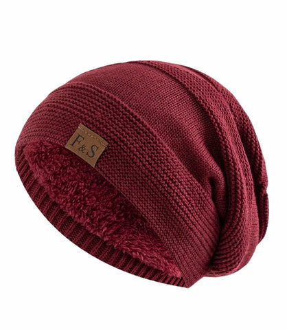 Gorro Masculino de Inverno Forrado com corte desleixado e forro de pele, aquecimento ideal para dias frios.