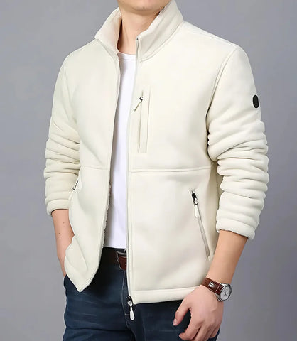 Jaqueta Térmica Masculina com Forro Fleece Branco ZARA