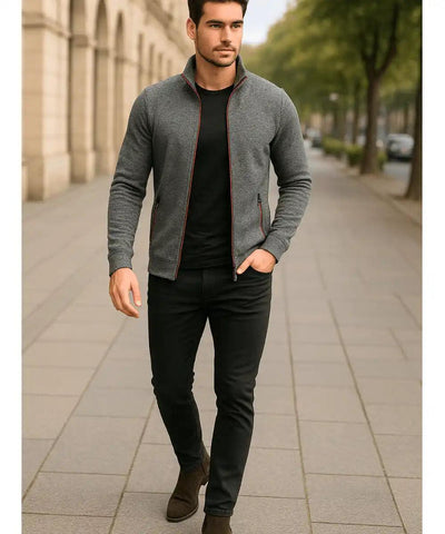 Jaqueta Masculina Moletom Esportiva com Zíper | Boris