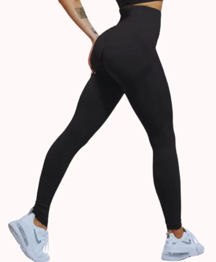 Legging Fitness Cintura Alta com efeito levanta bumbum, tecido premium, e costura de alta per