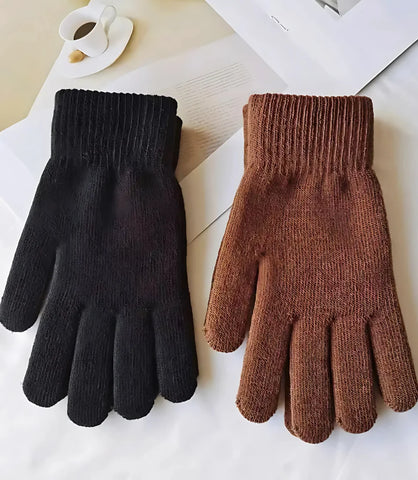 Luva de Inverno Feminina Forrada, confortável e ajustada, ideal para dias frios, com design versátil e opções de cores.