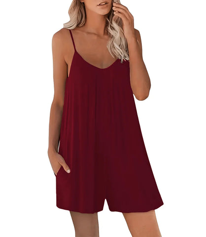 Macacão Feminino Soltinho com alças ajustáveis, tecido leve e modelagem ampla, perfeito para conforto e estilo casual.