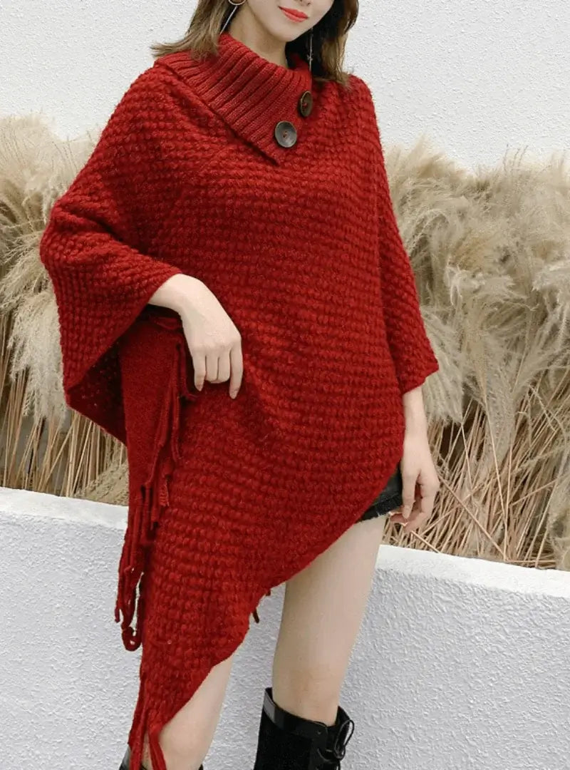 Comprar Poncho Feminino Tricot - Conforto e Elegância em Todas as Estações - Anellimn