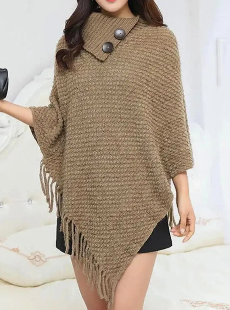 Comprar Poncho Feminino Tricot - Conforto e Elegância em Todas as Estações - Anellimn