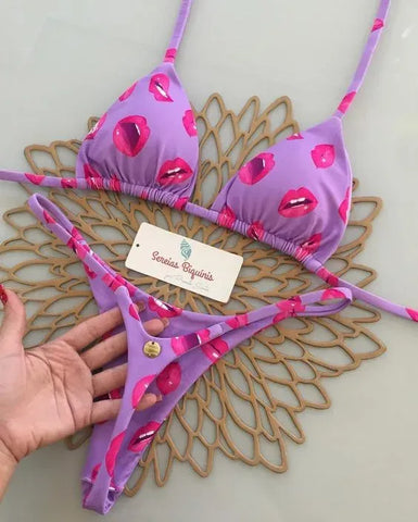 Biquíni Fio Dental Estampado Triângulo Ajustável | Levis