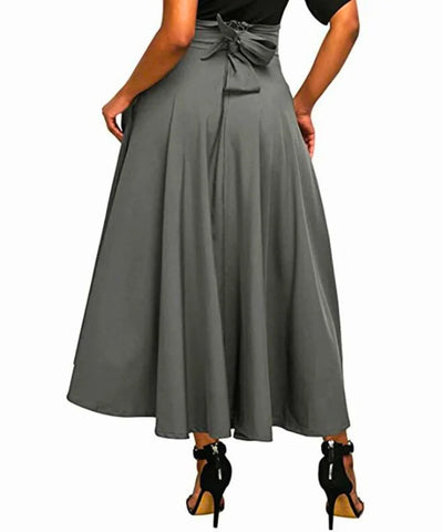 Comprar melhor Saia Longa Evasê Plissada - Elegância e Conforto - anellimn