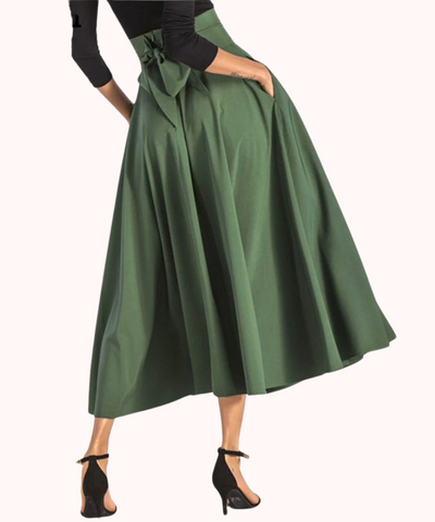 Comprar melhor Saia Longa Evasê Plissada - Elegância e Conforto - anellimn