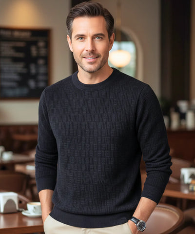 Comprar Suéter Masculino de Tricot Térmico para Inverno barato - Anellimn