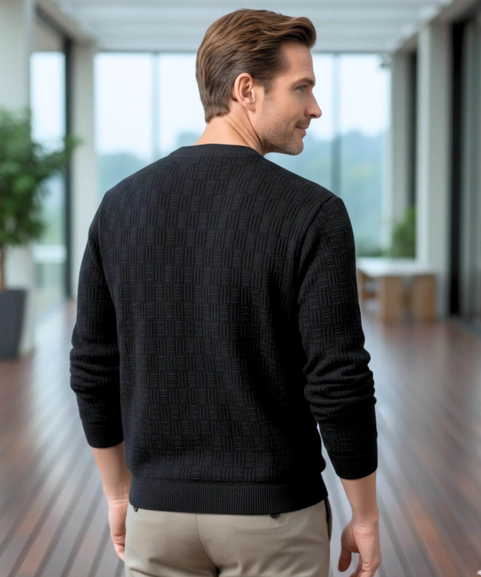 Comprar Suéter Masculino de Tricot Térmico para Inverno barato - Anellimn